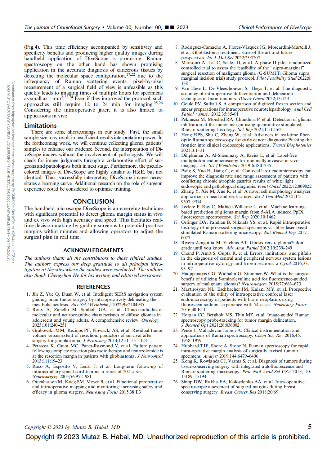 Application of a Novel Miniaturized Histopathologic Microscope for Ex Vivo Identifying Cerebral Glioma Margins Rapidly During Surgery: A Parallel Control Study(圖5)
