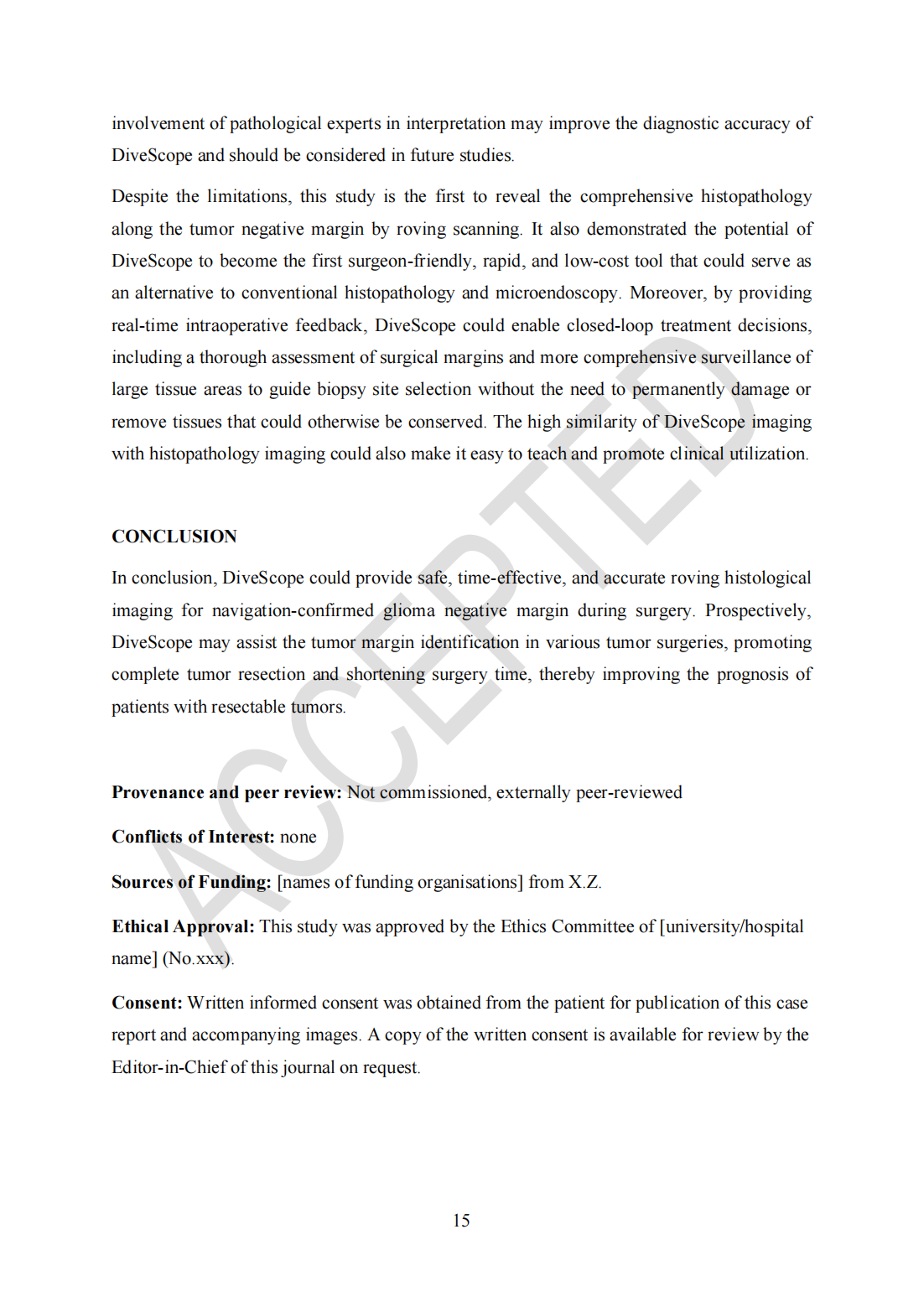 Roving histological imaging for navigation-confirmed glioma negative margin by handheld endomicroscopy: a parallel controlled study(圖15)