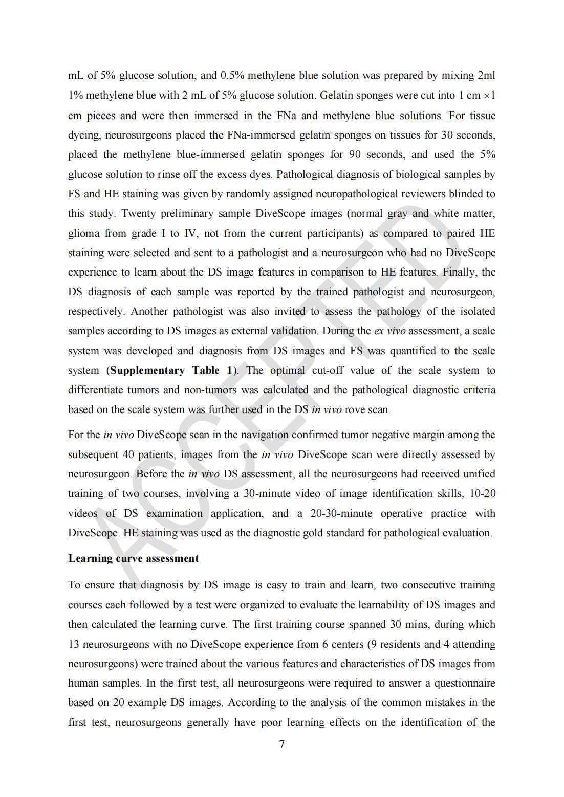 Roving histological imaging for navigation-confirmed glioma negative margin by handheld endomicroscopy: a parallel controlled study(圖7)