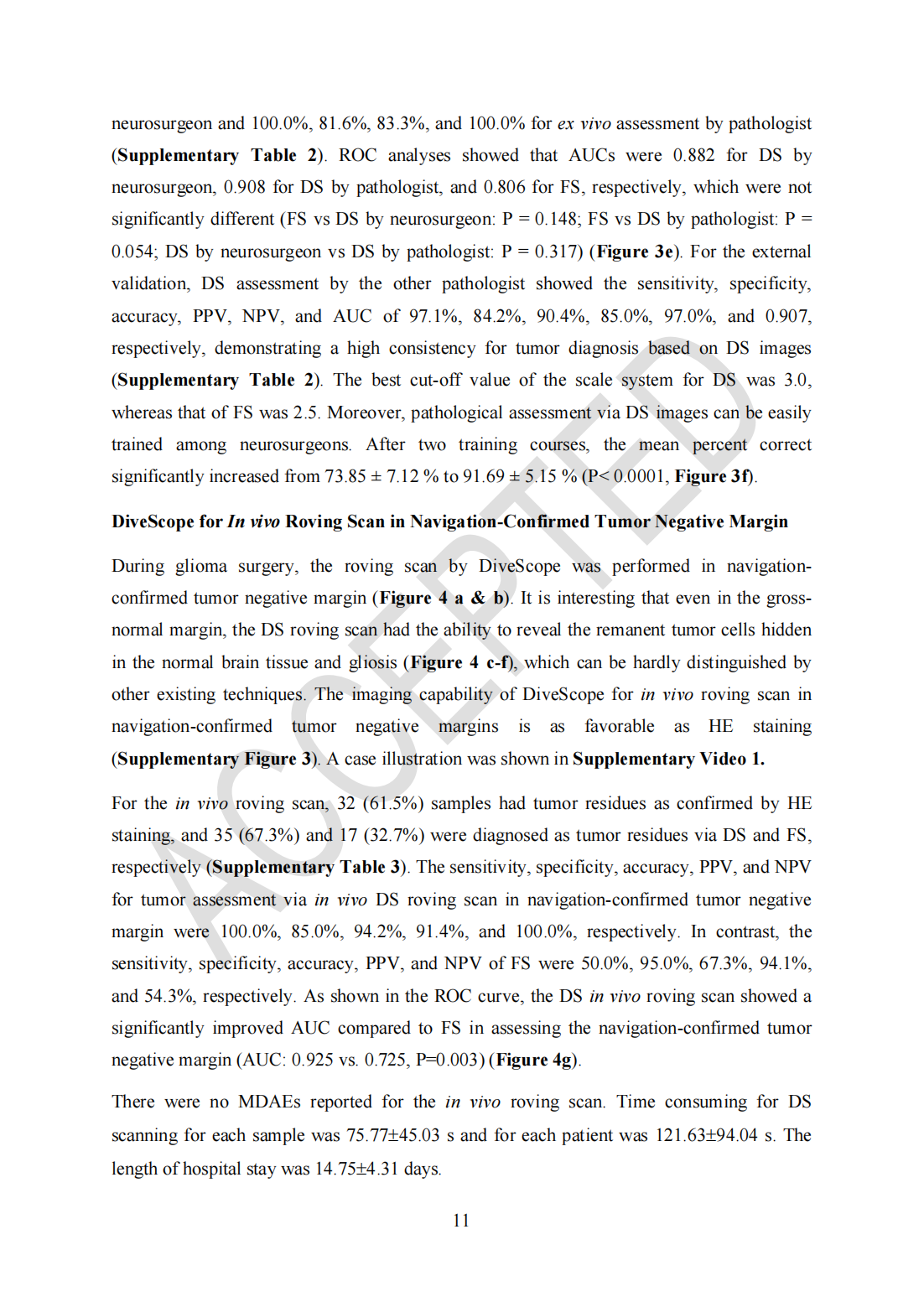 Roving histological imaging for navigation-confirmed glioma negative margin by handheld endomicroscopy: a parallel controlled study(圖11)